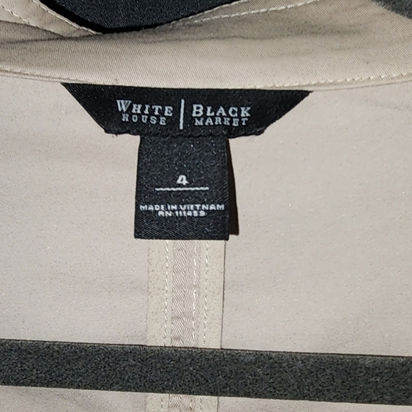 White House Black Market Cream Size 4 Blazer Jacker - Picture 5 of 9
